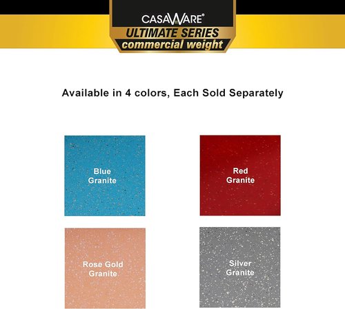 CasaWare 15" x 10" x 3" Ceramic Coated Non-Stick Lasagna & Roasting Pan - Blue Granite Finish