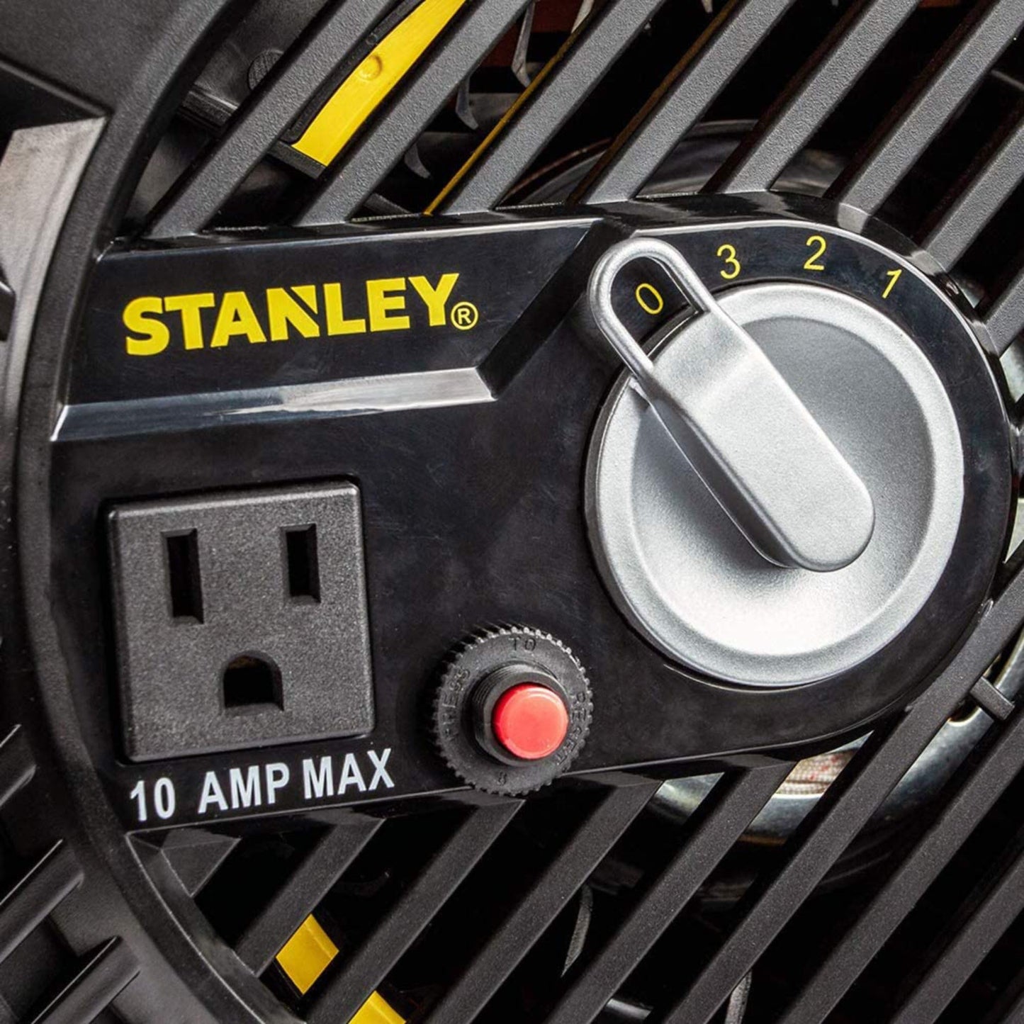 Master Heavy Duty Utility Blower, 3 Speed Portable Floor Fan with Outlet & Pivoting Head for Home & Garage Cooling, Drying and Air Circulation