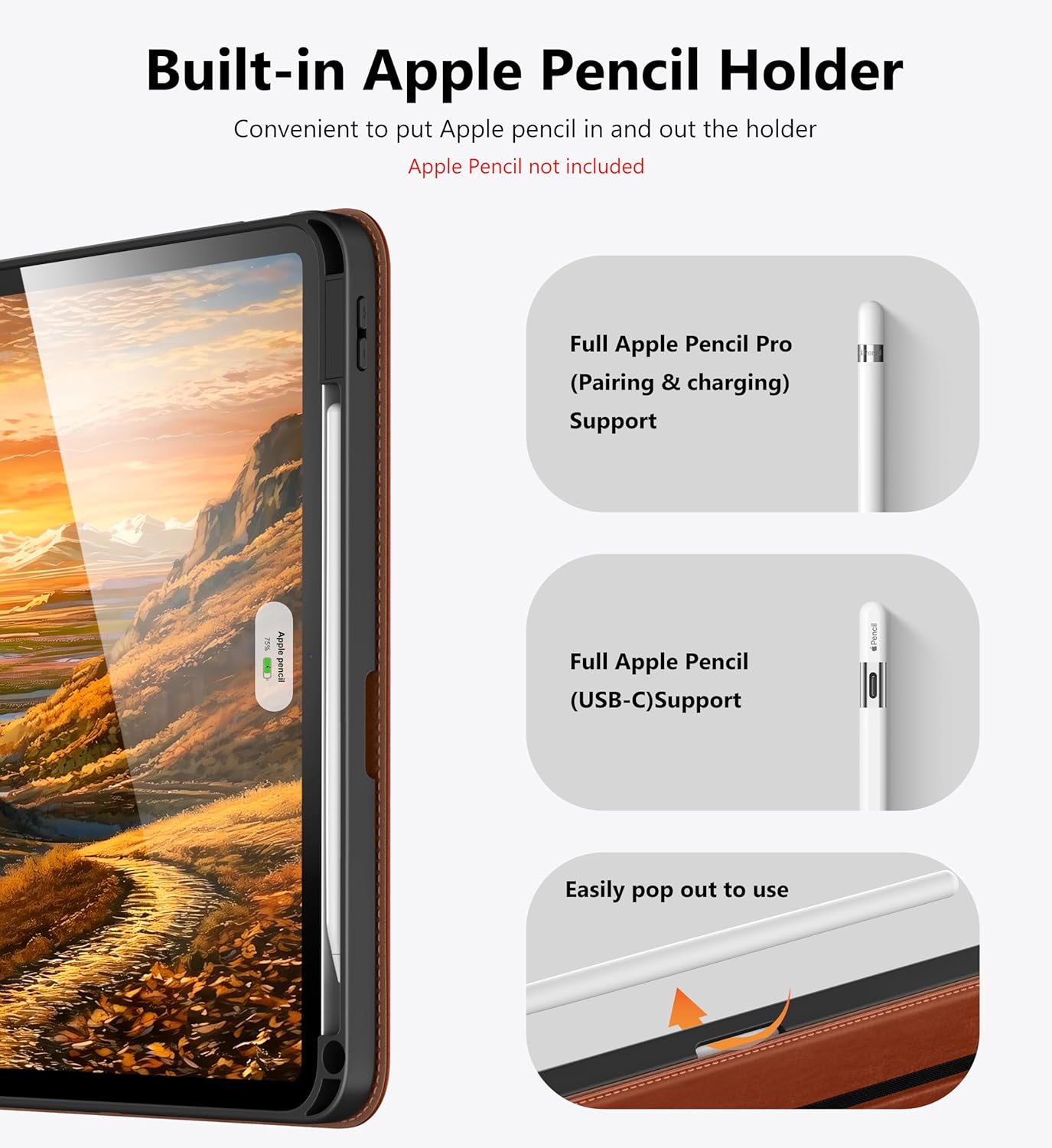 DTTO 11 inch M4 M3 M2 (2026/2025/2024), 5th 4th (2022/2020), 360 for iPad Air Case / / iPad Air / Gen Degree Rotating