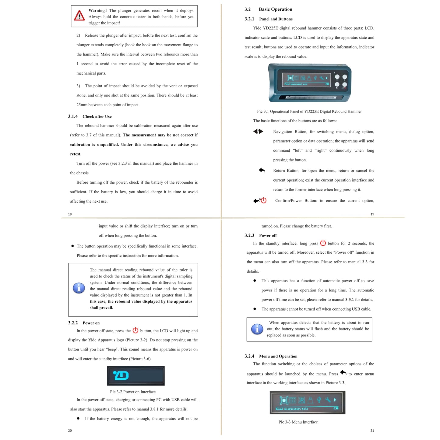 Digital Schmidt Concrete Test Hammer with OLED Display - ASTM C805 Compliant Rebound Hammer for Nondestructive Testing | 6MB Storage, HID USB, Multi-unit conversion: Mpa, kg/cm2, psi.