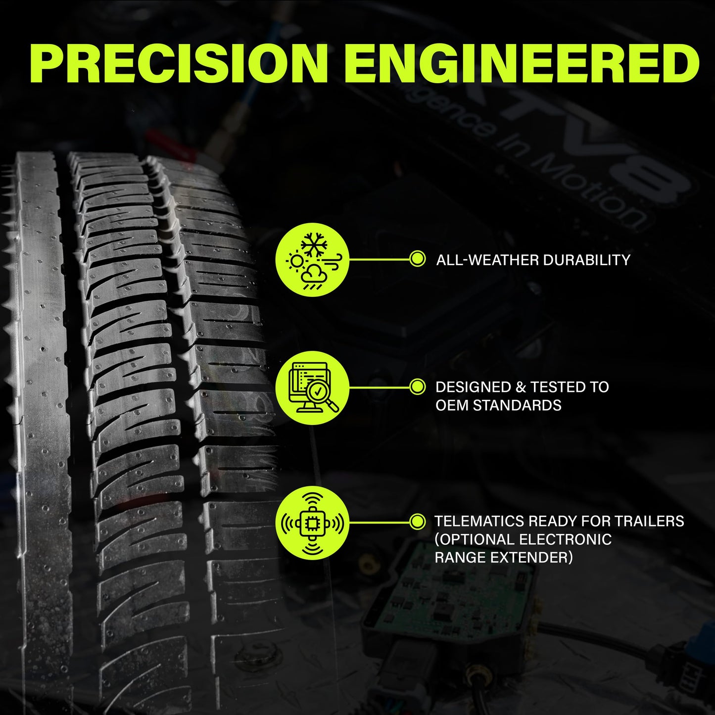 AKTV8 PressureTech™ Onboard Scale System - Real-Time Load Measurement for Air Suspended Trucks & Trailers - Bluetooth Enabled Mobile App & Fleet Connectivity
