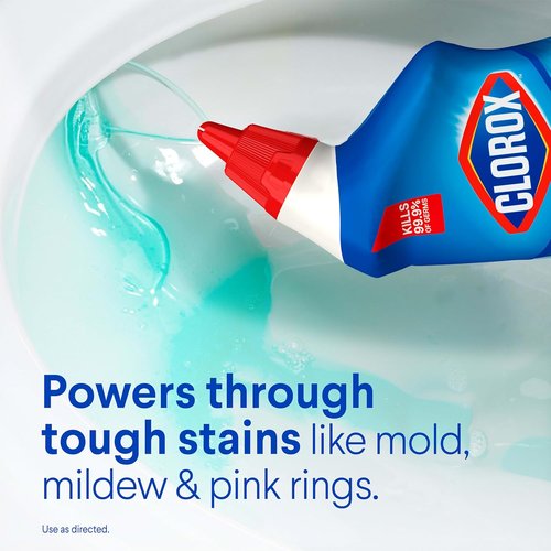 Clorox Toilet Bowl Cleaner - Bleach Formula for Deep Cleaning - 24 Fl Oz, Pack of 2