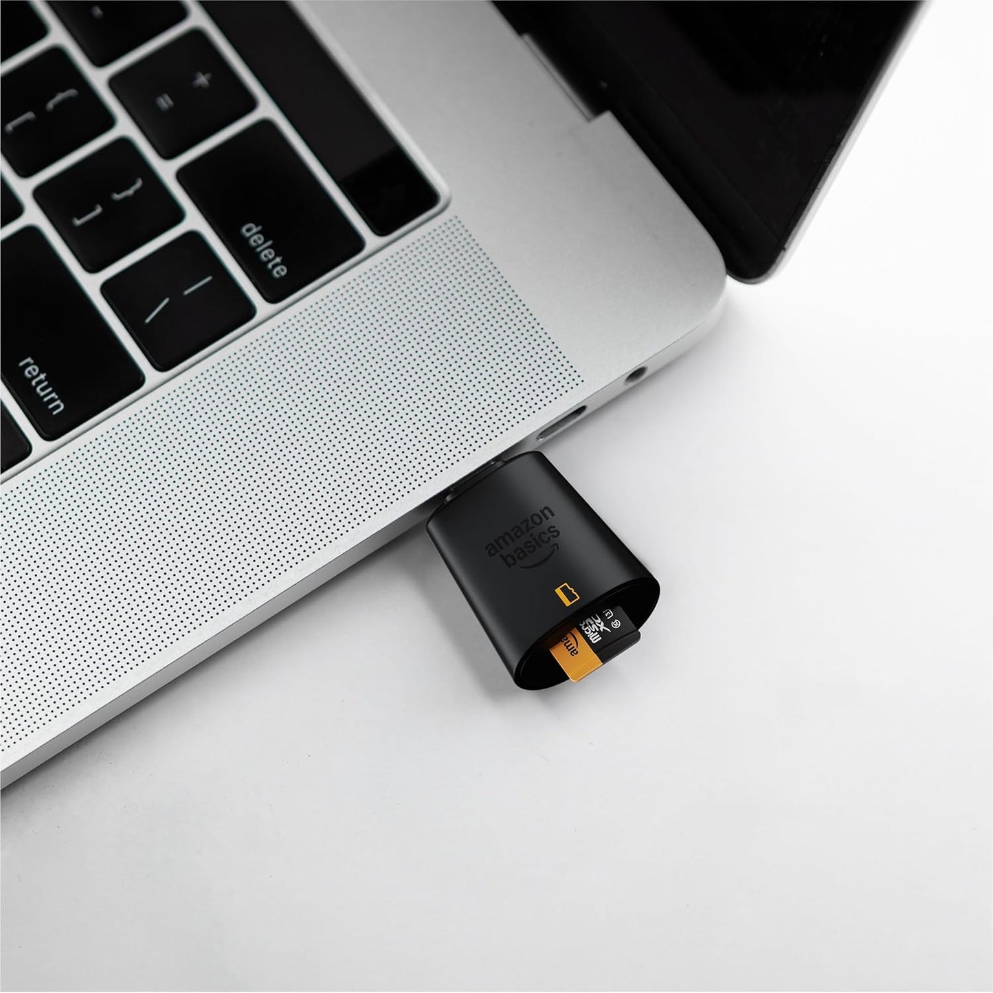 Amazon Basics 3.0, 200MB/s, Micro SD Card Reader USB-C High Speed Data Transfer up to Compatible with Smartphones