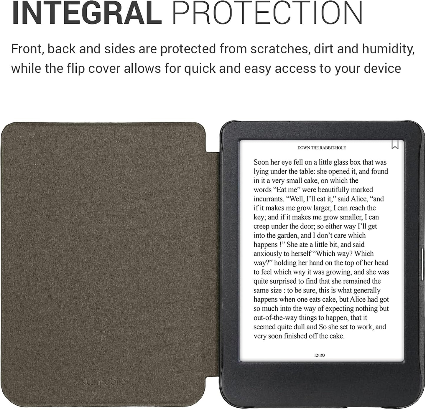 Blue Fabric Flip Folio Case for Kobo Clara BW/Colour