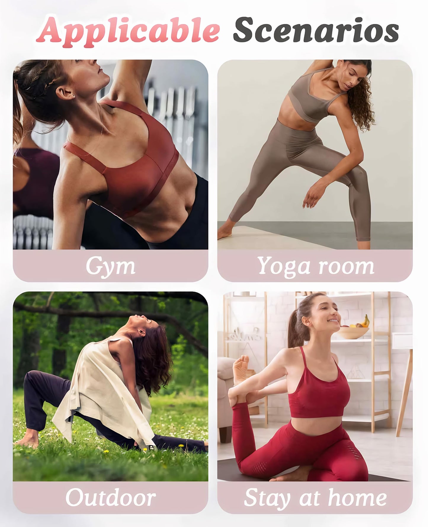 Geyynow 3 PCS Figure 8 Resistance Bands for Women, 15 Lbs & 25 Lbs & 35 Lbs Keep Resistance Band for Arm with Non-Slip Handles
