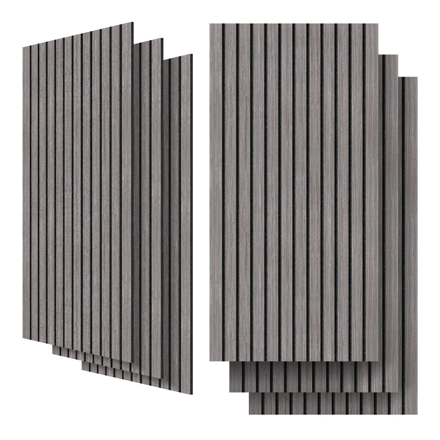 UMIACOUSTICS 6 Packs Acoustic Panel,47.2 x 23.6 Inches Decorative Sound Proof Panel for Office,Home Theater,Studio,Grey