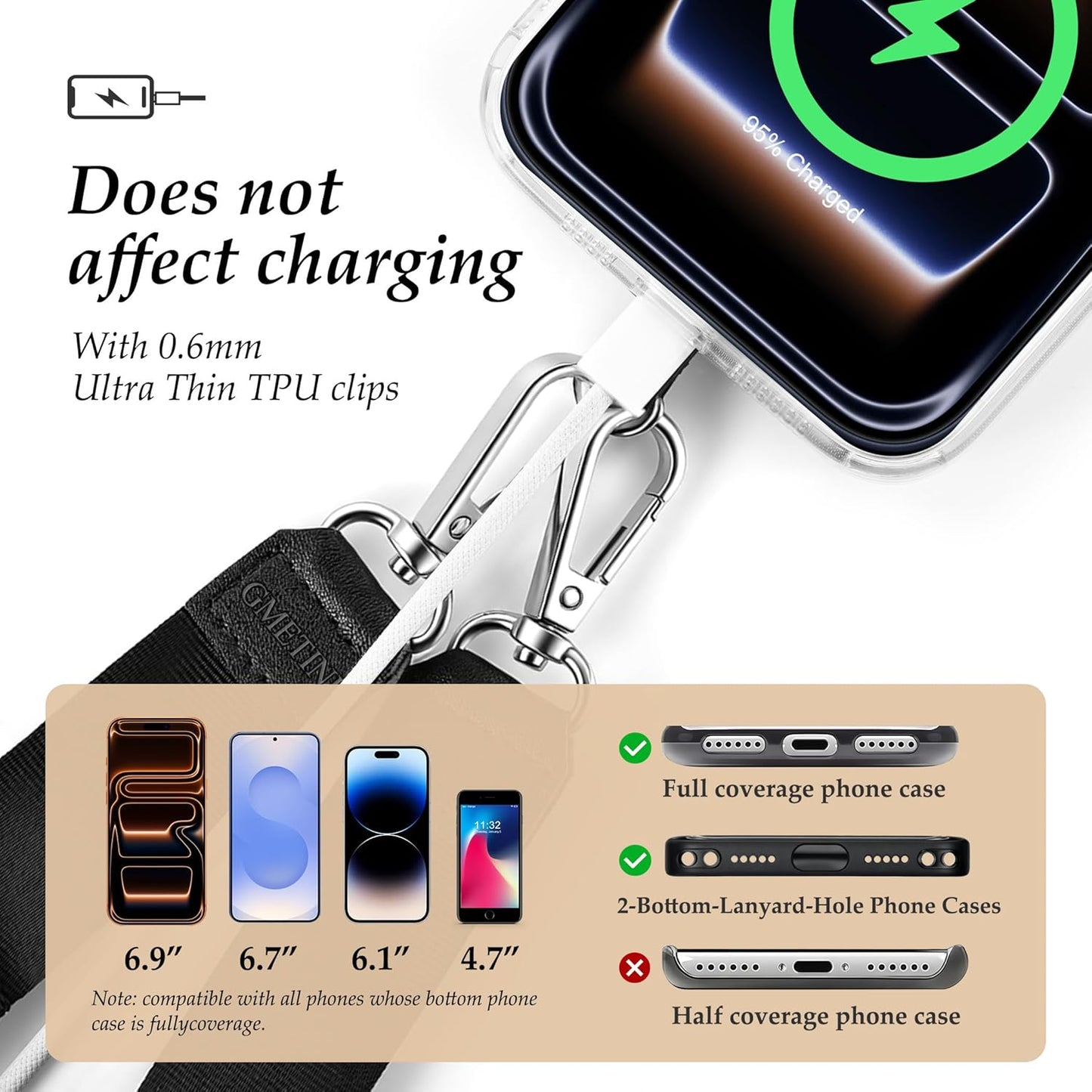 Adjustable Anti-Theft Phone Lanyard for Travel - Universal Crossbody Strap