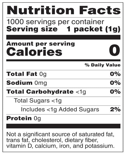 Happy Belly Zero Calorie Blue Aspartame Sweetener Packets - 1000 Count | Sugar-Free Sweetness