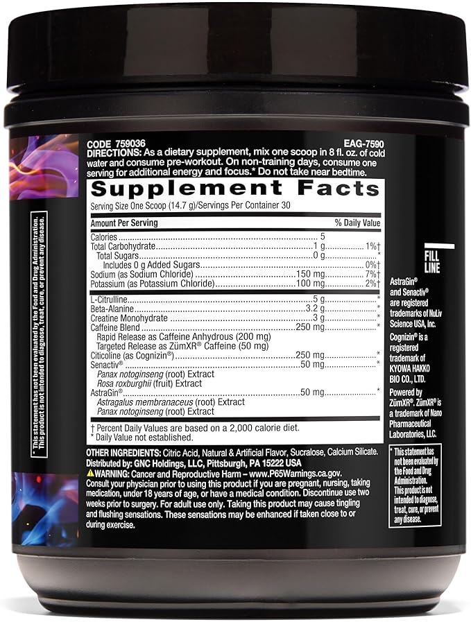 BEYOND RAW LIT V2 Clinical Strength Pre Workout Powder, Hits Harder, Bigger Pumps, Caffeine, L-Citrulline, Creatine, Apple Crisp, 30 Servings