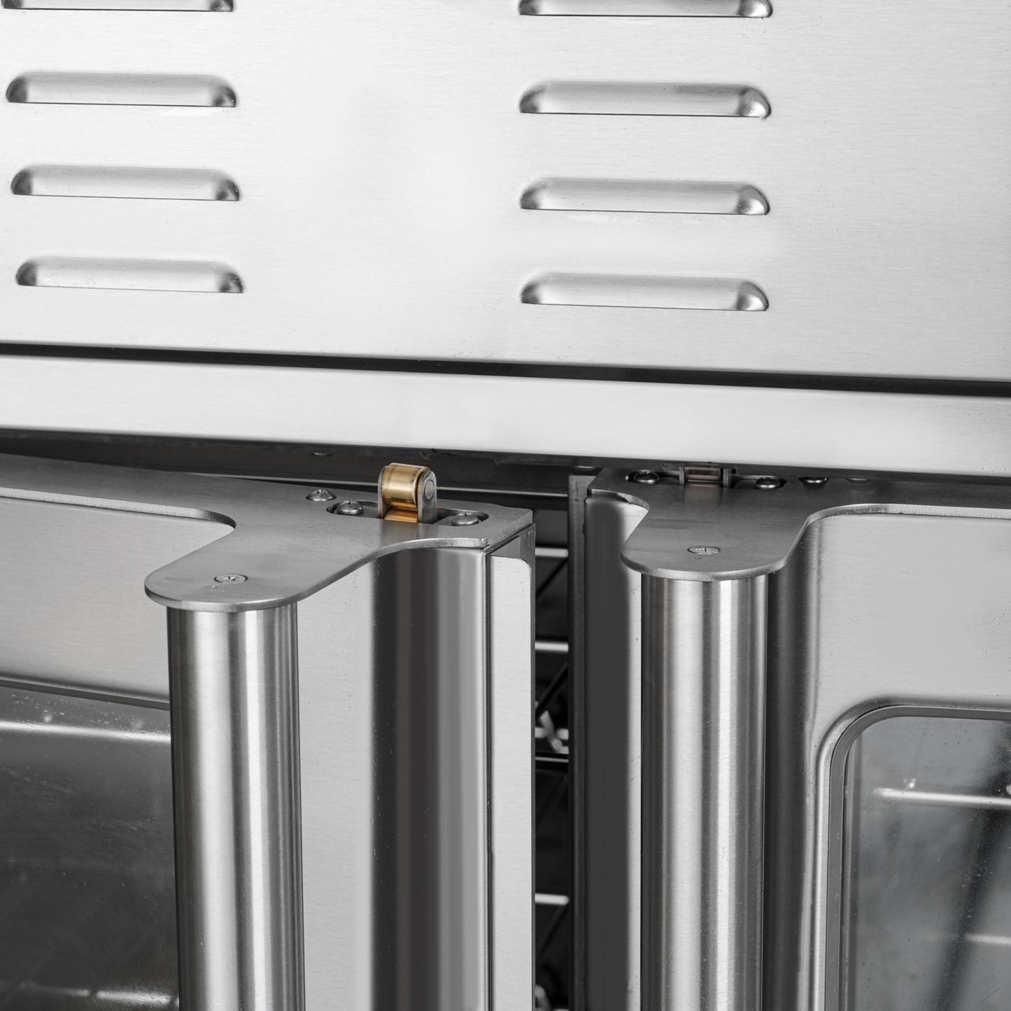 KoolMore 38 in. Full-Size Double Commercial Natural Gas Convection Oven 108,000 BTU With stacking And Casters in Stainless-Steel (KM-DCCO54-NGC)
