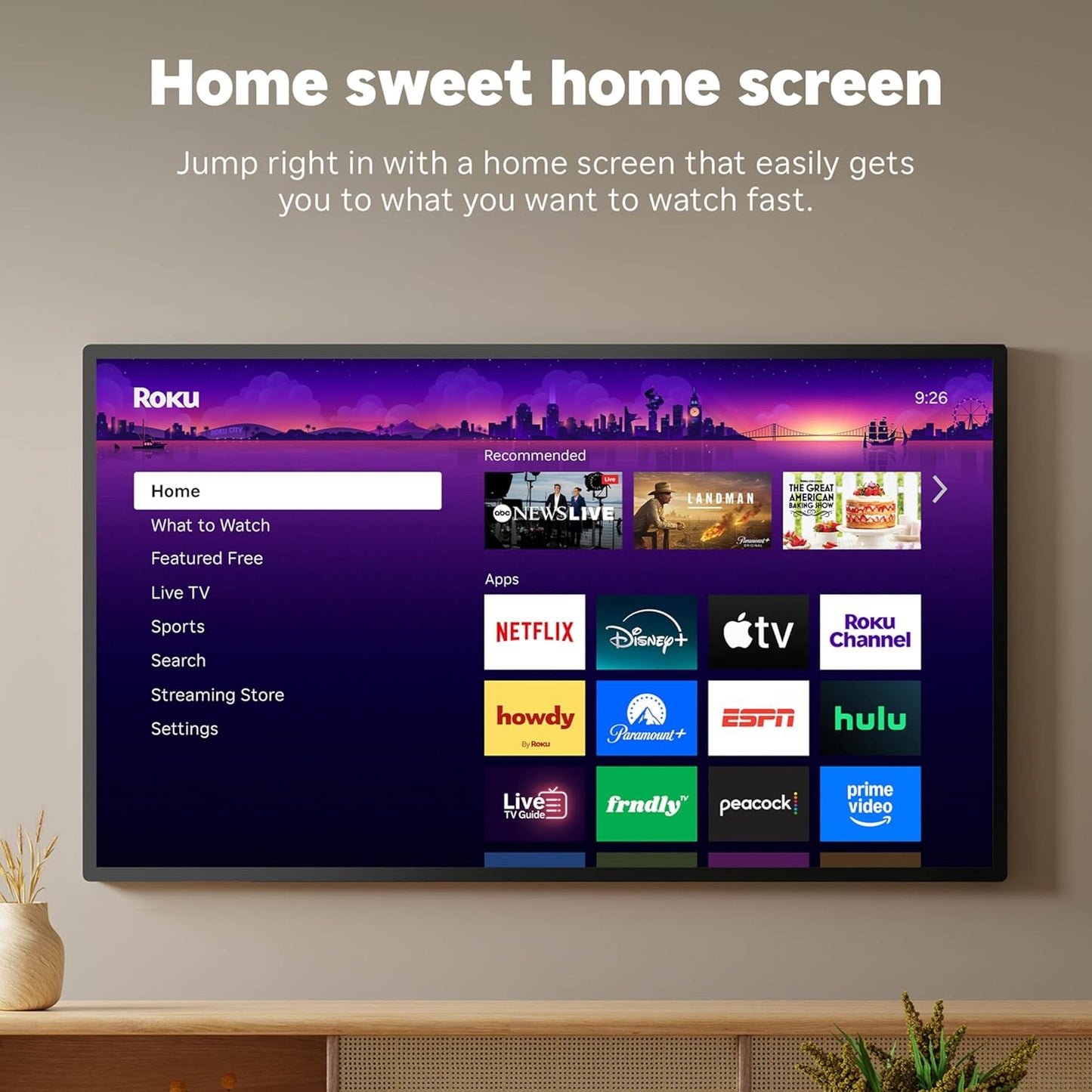 Roku Streaming Stick HD HD Streaming Device for TV with Voice Remote, Free & Live TV