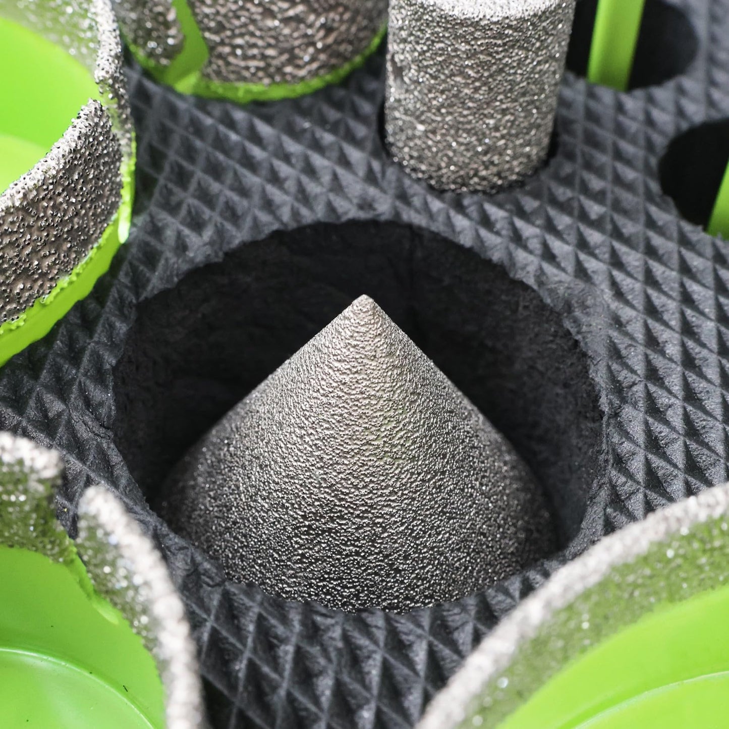 Diamond Tile Hole Saw Kit - FACHLICH from 1/4" to 4" Porcelain Ceramic Tile Diamond Core Drill Bits Set 12pcs 4/5" Finger Bit 2" Beveling Chamfer