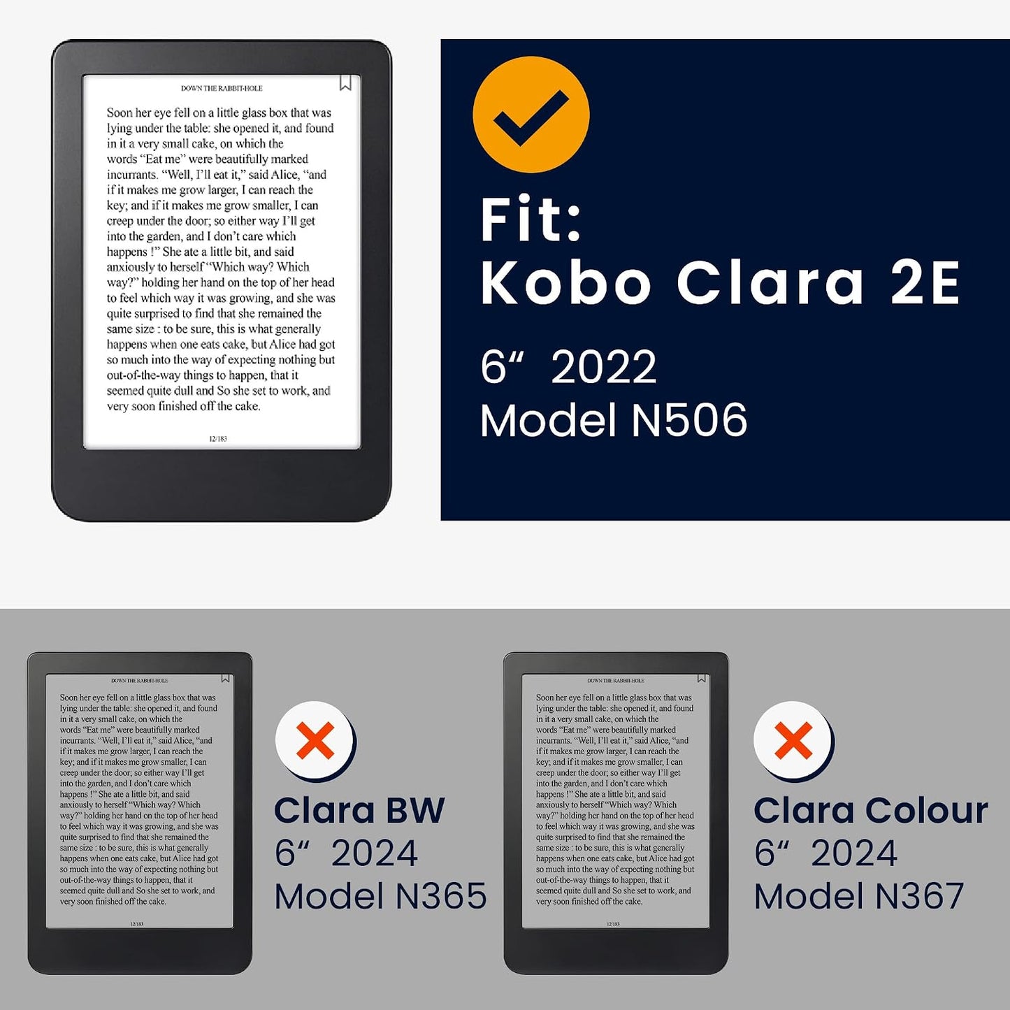 kwmobile 2E 4 Cover Compatible with Kobo Clara / Tolino Shine Cover - eReader Case - Magnolias Grey