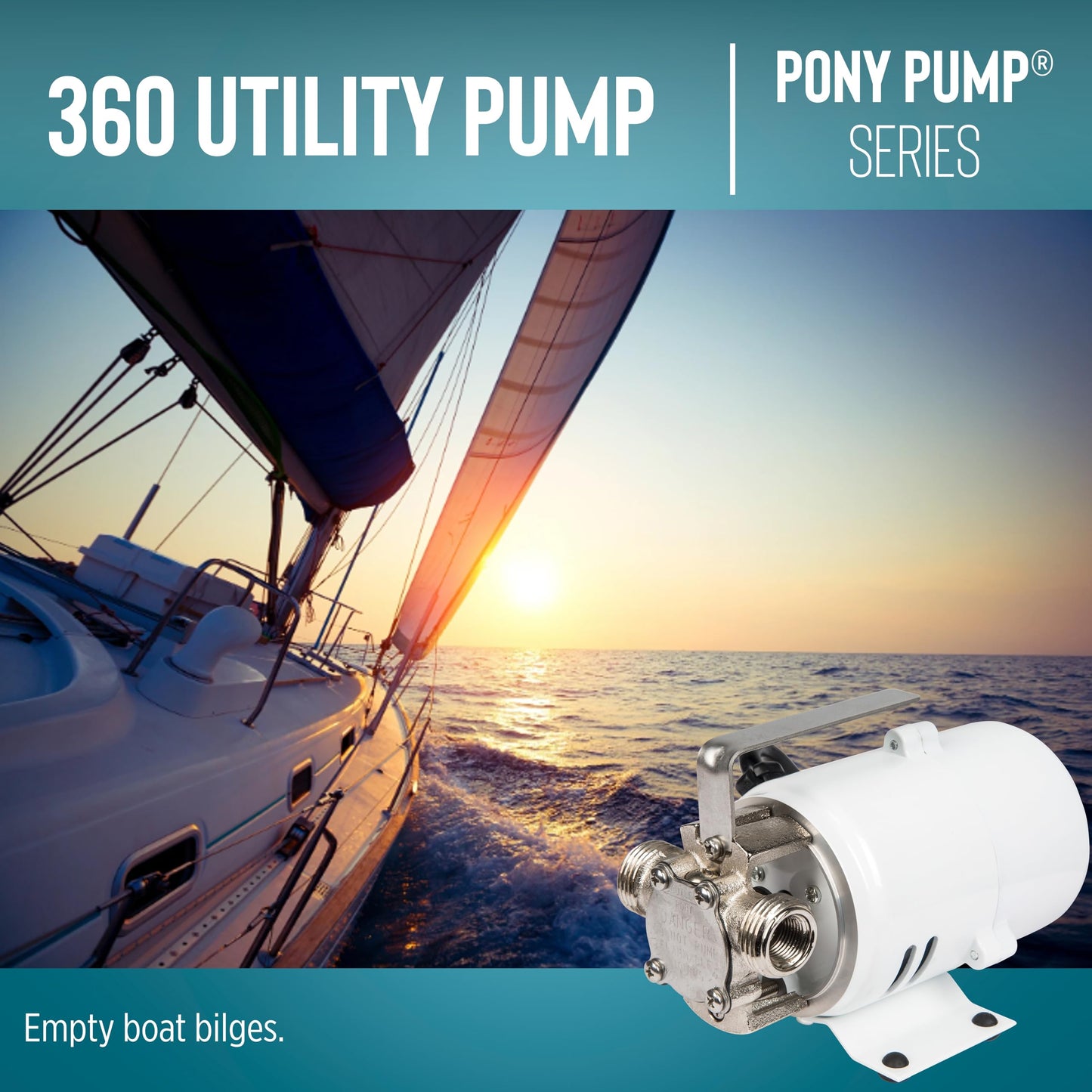 Little Giant 360 115V, 360 GPH, 1/10 HP, Plated Brass Non-Submersible Multi-Purpose Utility Water Transfer Pony Pump with 6-Ft. Cord, White, 555112