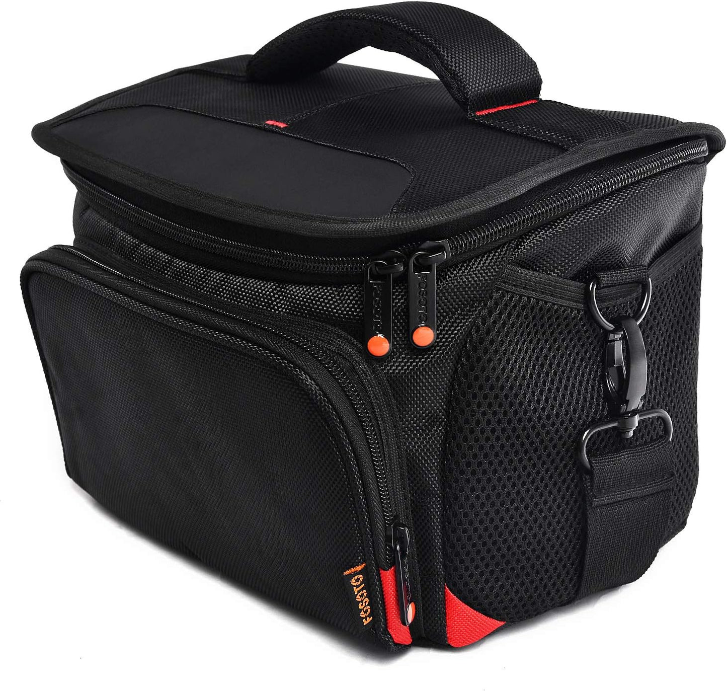 FOSOTO T5i T6 T7i 5D 6D, D3400 D5600 D7200 D750 D610, A99 Shockproof DSLR Camera Shoulder Bag Case Compatible for Canon
