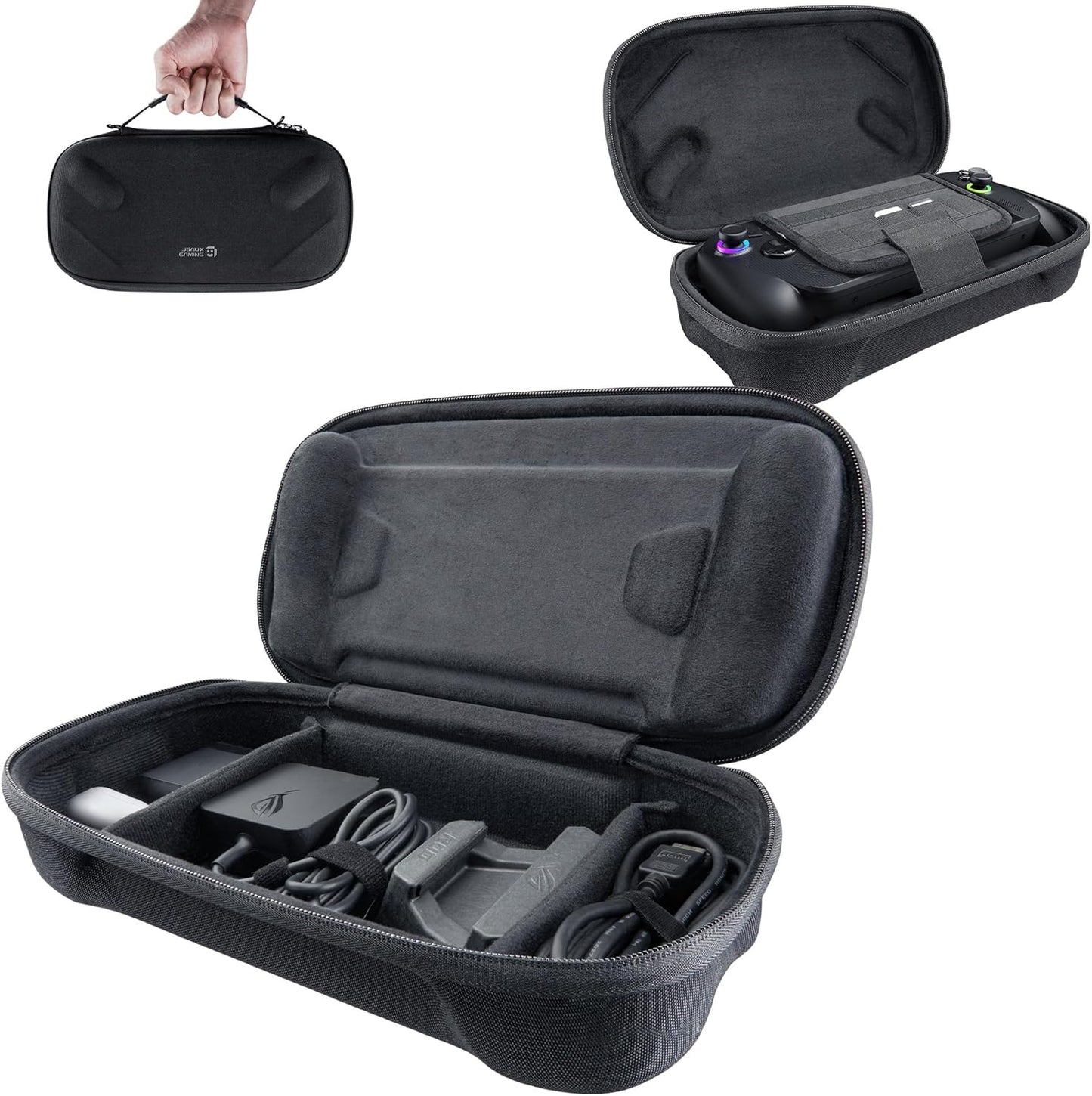 (2025) -BG0136 JSAUX Carrying Case for ROG Xbox Ally / ROG Xbox Ally X Double-Decker, Protective Hard Shell, Dual Layer