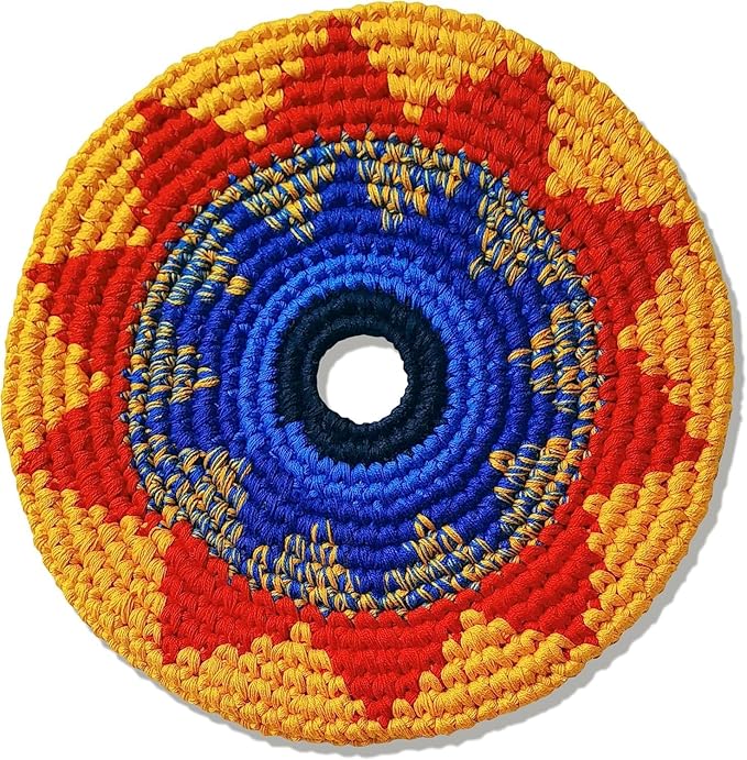 Buena Onda Indoor Flying Disc - 7'' Flexible Sport Disc for Indoor and Outdoor Play - Amazing Handmade Quality from Guatamala - Pocket Discs are Played in Over 20 Family Fun Games