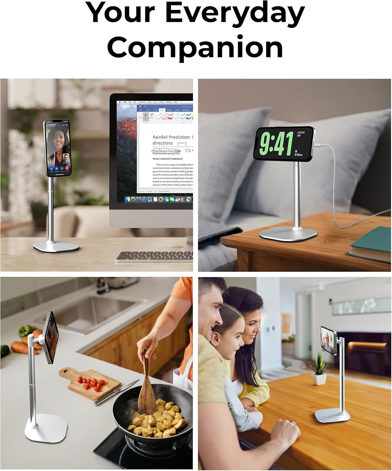 COOPER 17 16/15/14/13/12, MagStand, Adjustable Magnetic iPhone Stand for Desk & Phone Holder for Video Recording