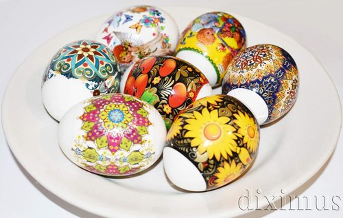 Diximus Thermo Heat Shrink Sleeve | Decorative Easter Egg Wraps with Pysanka Patterns