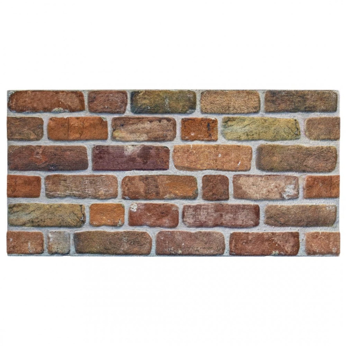Dundee Deco 3D Wall Panels Faux Brick - Cladding, Brown Beige Stone Look Wall Paneling, Styrofoam Facing for Living Room, Kitchen, Bathroom, Balcony, Bedroom, Set of 5, Covers 27 sq ft