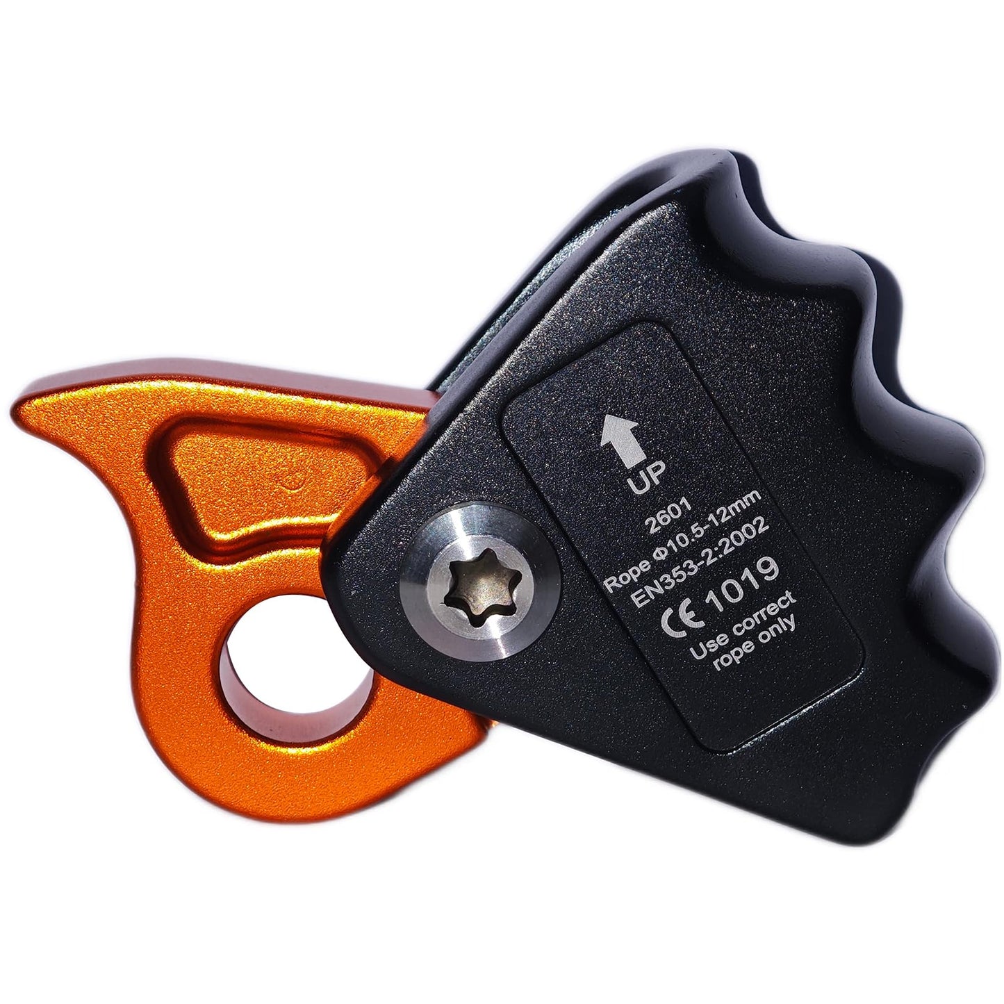 TFTICFH CE 15kN Rope Grab, Safety Clip Clamp, Fall Protection Belay Device, Flipline Rope Adjuster, Self-Locking Fall Arrestor Riser Ascender for Climbing Arborist Rescue Training for 10~12mm Rope