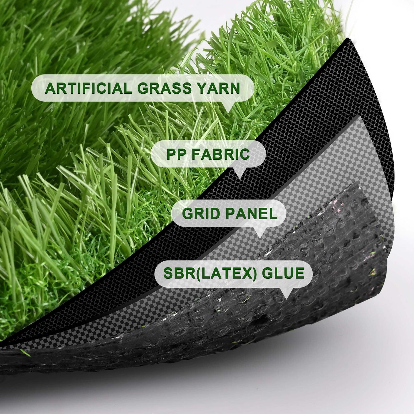 Yescom Sports Sled Strips Turf Gym Turf Flooring for Weight Sled Push Gym Equipment Outdoor Indoor Use 33'x3'(100 Sq.Ft) 1.38" H