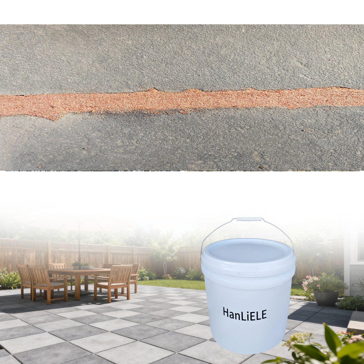 Ready-Mixed Sand & Resin Joint Mortar, Mixed Permeable High Strength, No Weeds, Safe High Pressure Cleaning, Suitable for Both Narrow & Wide Joints in Pavers, Tiles & Natural Stone（Red）