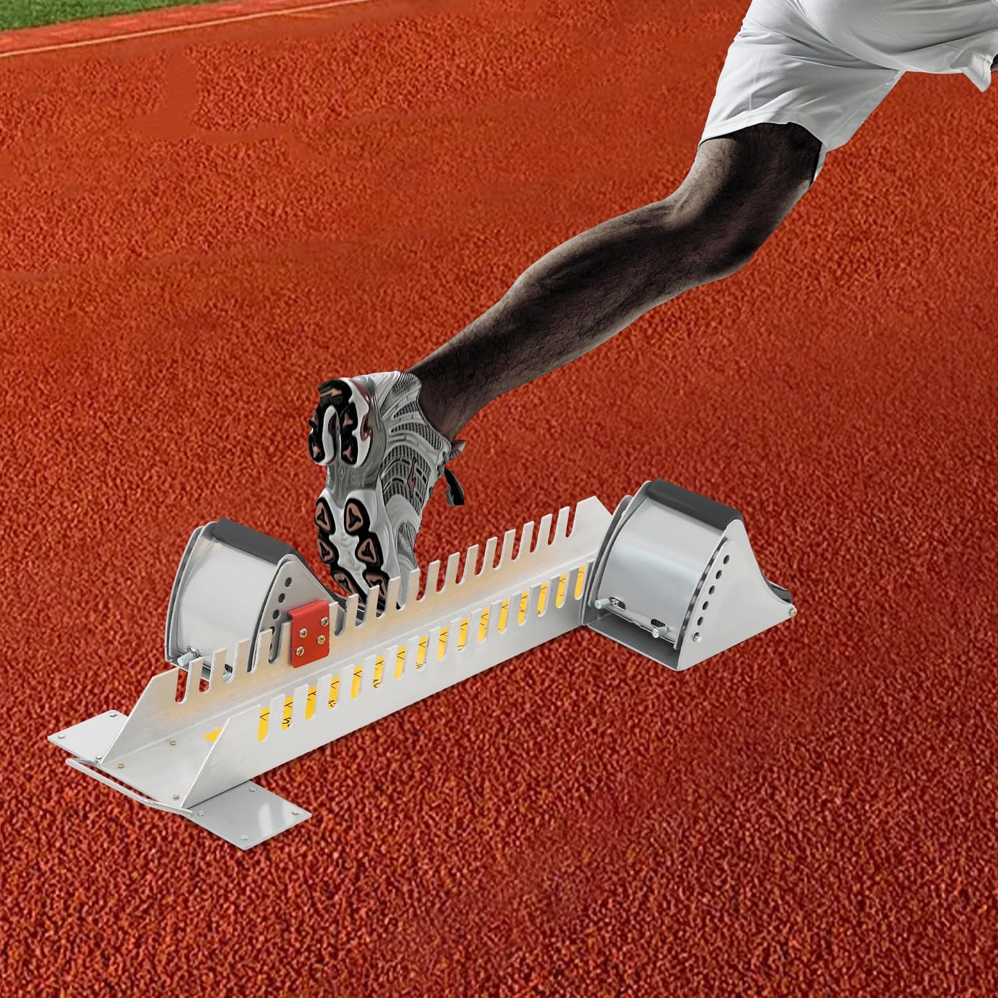 FALUSHAN 6 Angle Adjustable Starting Block,Multi-Function Athletics Track Starting Block,Athletics Scholastic Running Track Assistant for Plastic Cinder Track Sprinting Training