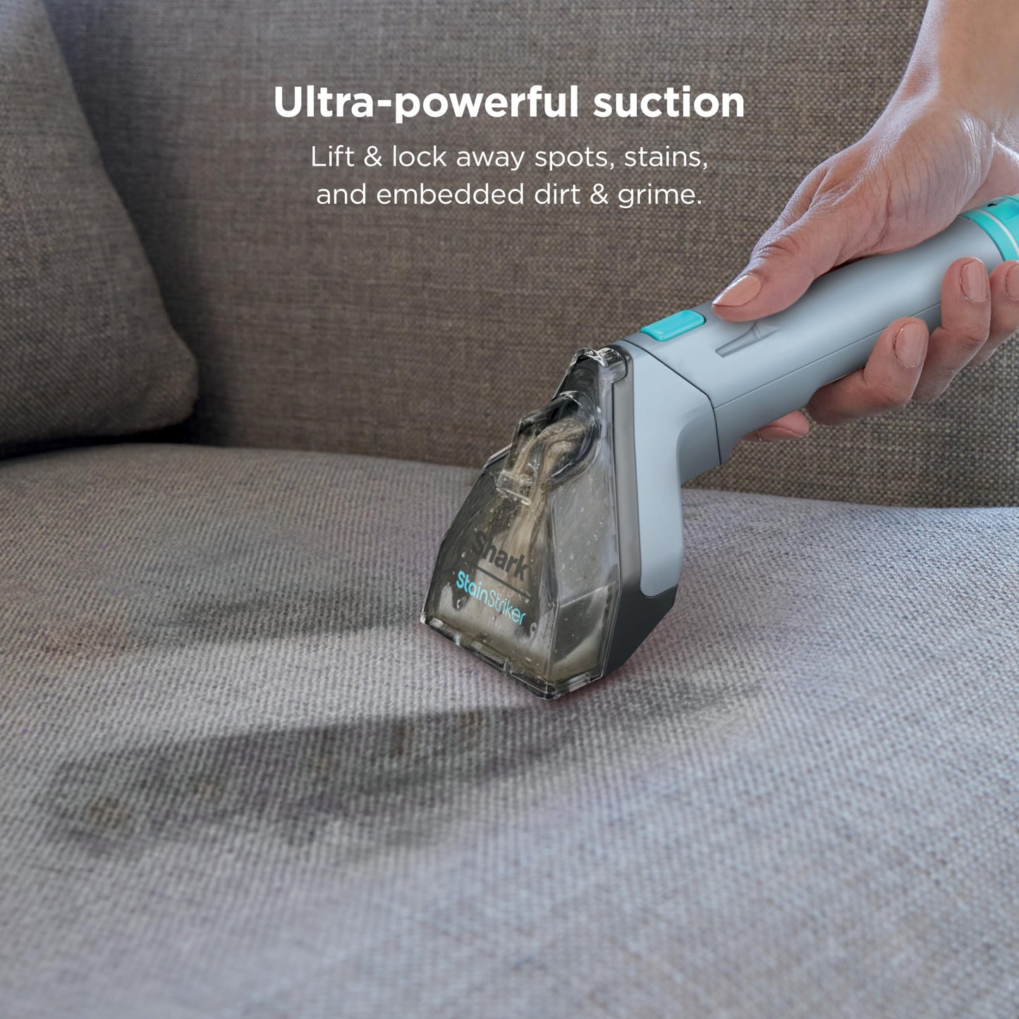 Shark StainStriker | Portable Carpet, Upholstery & Area Rug Cleaner | 4 Tools | Bonus Full-Size Solutions | Powerful Stain & Odor Remover | Deep Clean & OXY Solutions | Blue | PX202BRN
