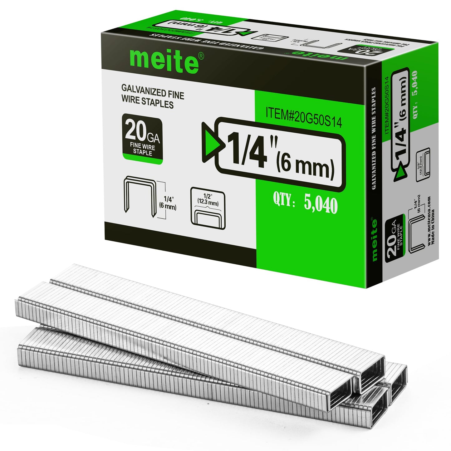 meite MT5016SLN Stapler with 1/4" Length Staples for Upholstery