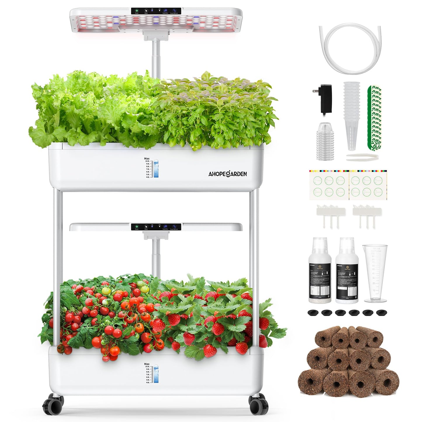 Hydroponics Growing System Indoor Garden with 167pcs Seed Compatible