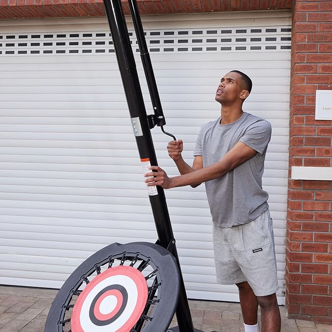 Portable Basketball Hoop with 7.5-10 Ft. Adjustable Height & Rebounder