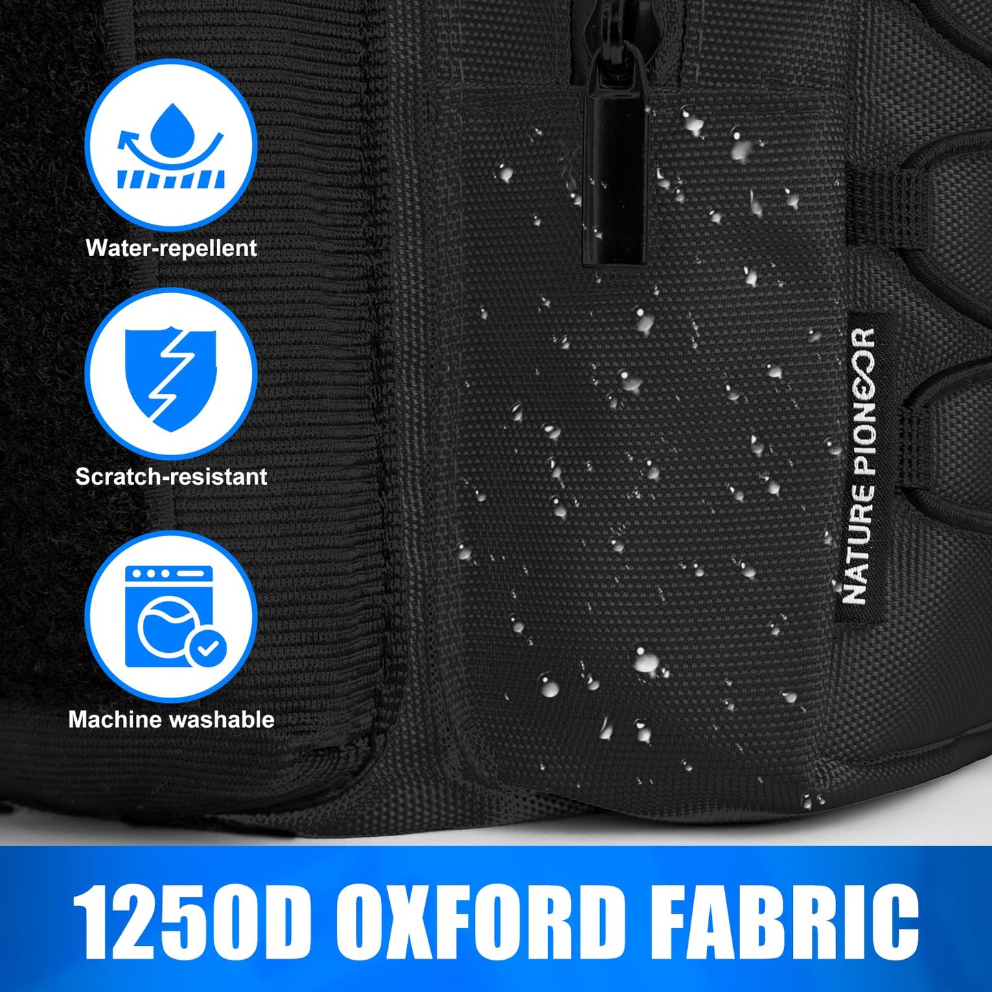 NATURE PIONEOR Magnetic Gym Bag for Men and Women - Magnet Water Bottle Holder Sling Carrier with Crossbody Shoulder Strap,Gym Accessories Pouch,Phone Pockets for Sports,Walking,Travel,Workout,Black