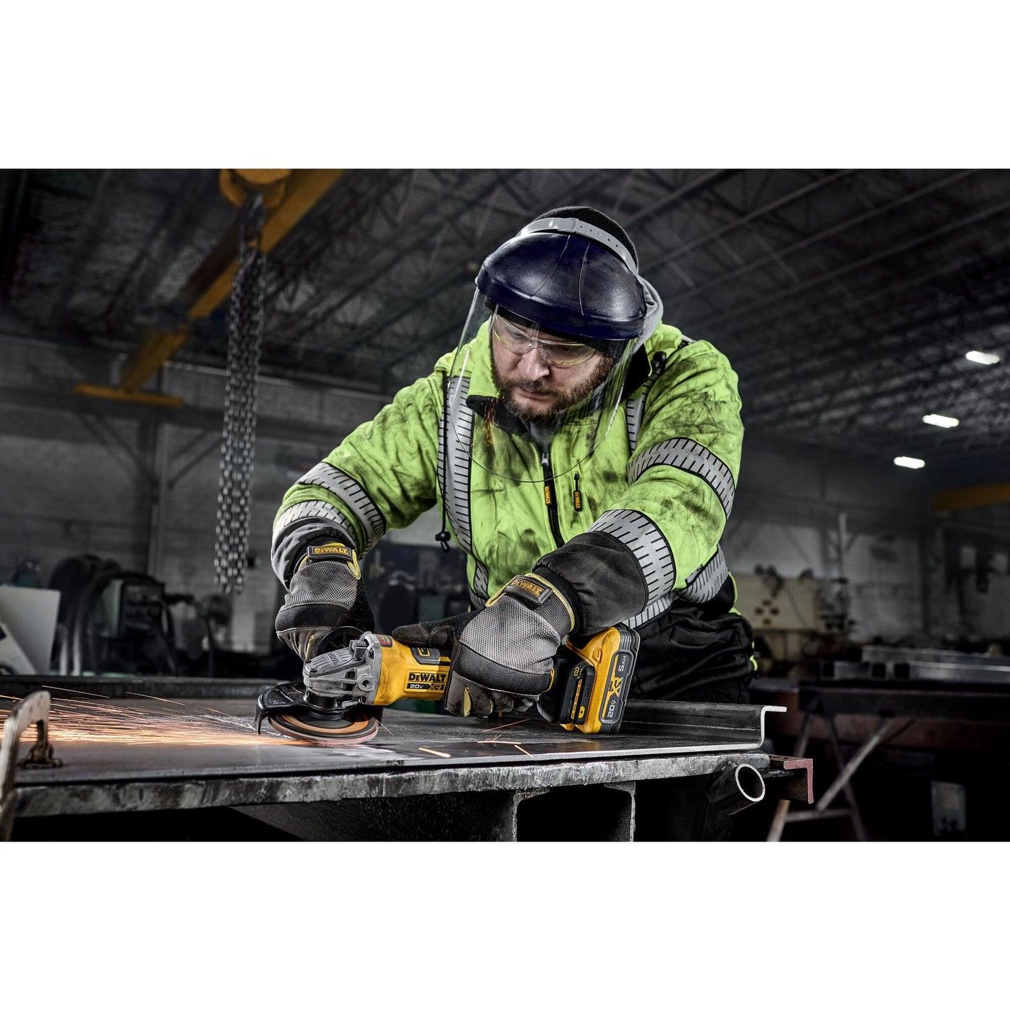 DEWALT 20V MAX XR Brushless Cordless Angle Grinder, 4-1/2 in. - 5 in., Variable Speed, Anti-Rotation, Paddle Switch (Tool Only) (DCG410VSB)