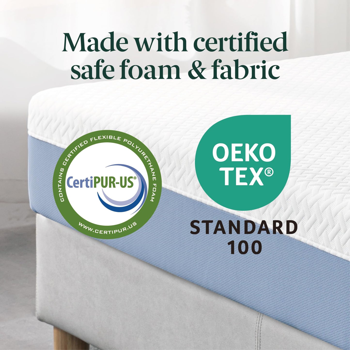 Zinus 8-Inch Twin Cooling Essential Memory Foam Mattress, White, Medium Feel, Fiberglass Free, Certified Safe Materials