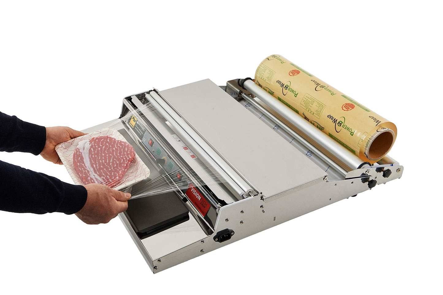VisionTechShop VTH-500, 20 Inch / 500 mm Hand Wrapping Machine Film Wrapper for Food Packaging, Large Tray, MADE IN KOREA