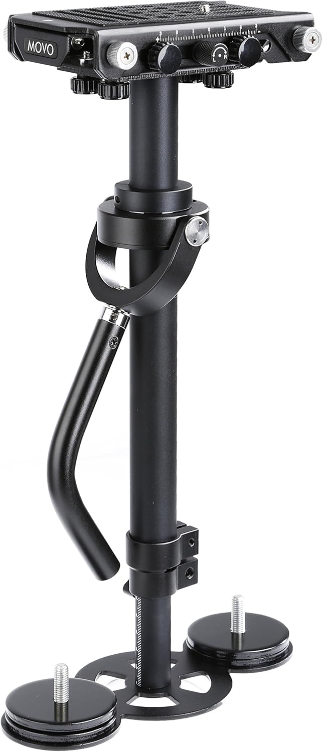 Movo VS3000PRO 4.4 LBS Telescoping Video Stabilizer System with Micro Balancing and Quick Release Platform - For DSLR