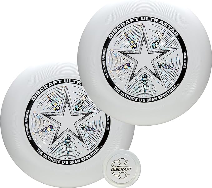 Discraft Ultrastar Ultimate Discs 1 & 2 Packs, Standard Size, for Competitive & Casual Play