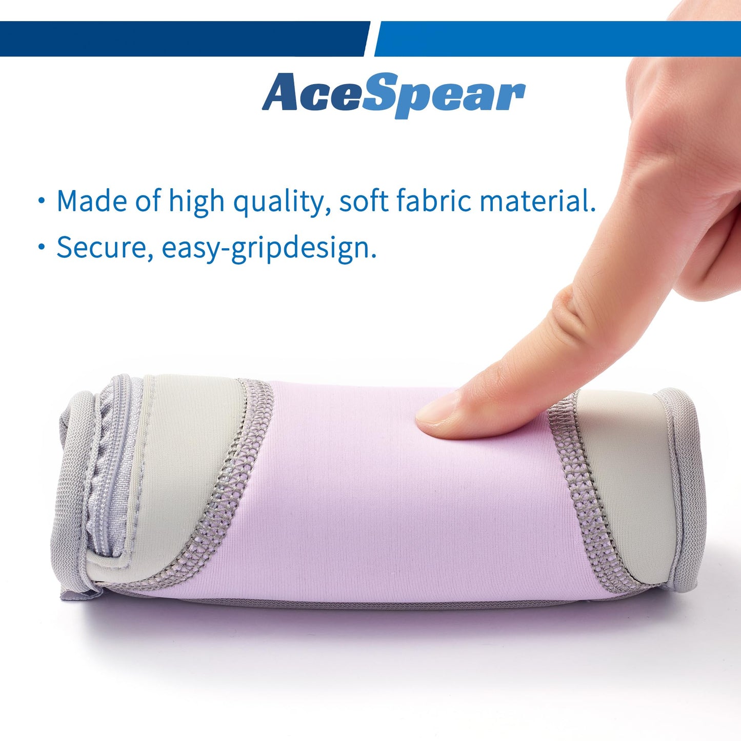 AceSpear Hand Weights for Women Men 1lb 2lbs 3lbs 4lbs Soft Dumbbells of 2, Detachable Walking Weight for Aerobics, Jogging, Running (3 lbs x 2, Purple)