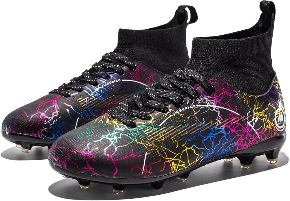 Boy Soccer Cleats Big Kids Soccer Shoes Professional Soccer Cleats Shoes,Unisex Soccer Sneakers for Little Kids Athletic