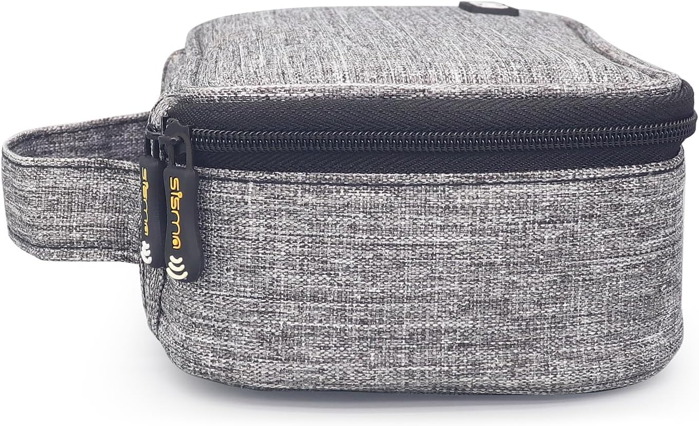 sisma Travel Electronics Organizer Small Carrying Case for Cables Phone Chargers USB Plugs Power Cords Earbuds Adapter