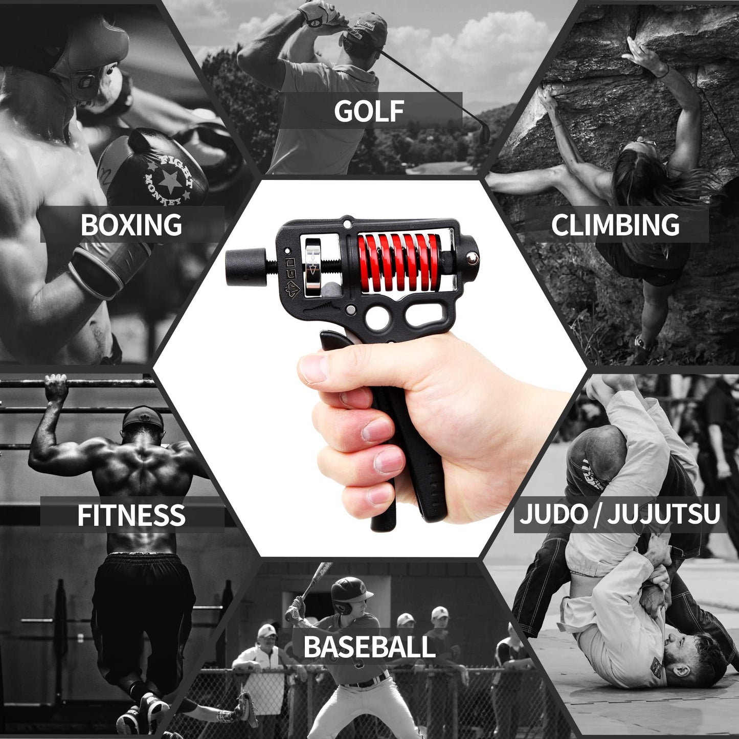 GD GRIP ULTRA 70 (44~154 lb) Hand Grip Strengthener, Adjustable Hand Strength Trainer Hand Gripper Wrist Forearm Trainer Arm wrestling Exerciser for Athlets