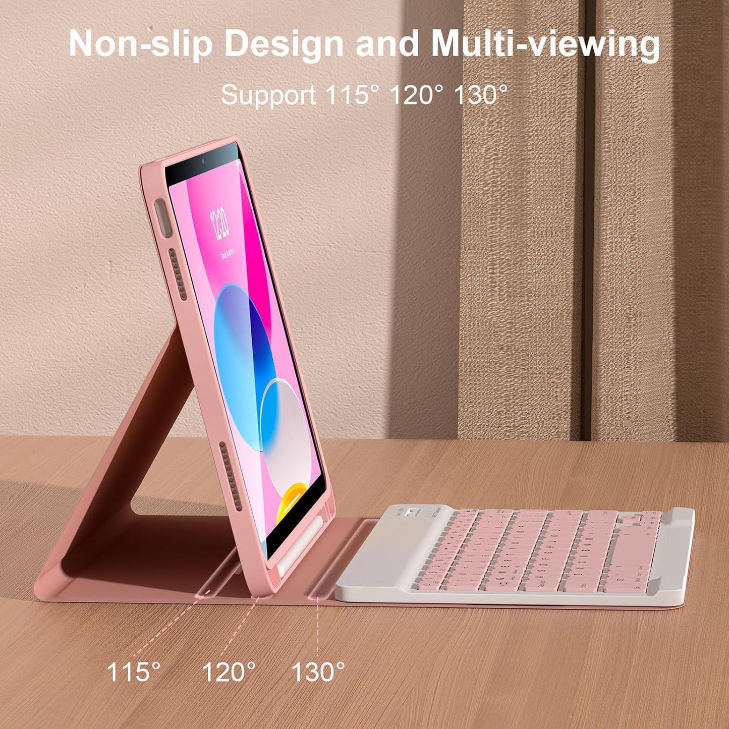 FGZZROU 10th/11th(A16) 2022/2025, 10.9 Inch for iPad Generation Case with Keyboard Magnetic Detachable Bluetooth