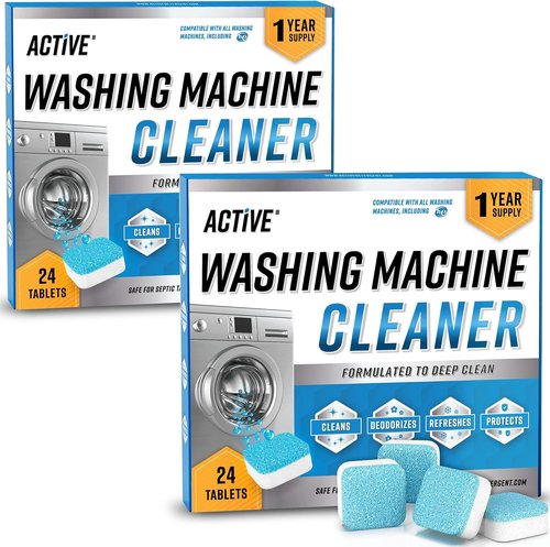 Eco-Friendly Washing Machine Cleaner Tablets by [Brand Name] - 48 Pack for Deep Cleaning & Deodorizing
