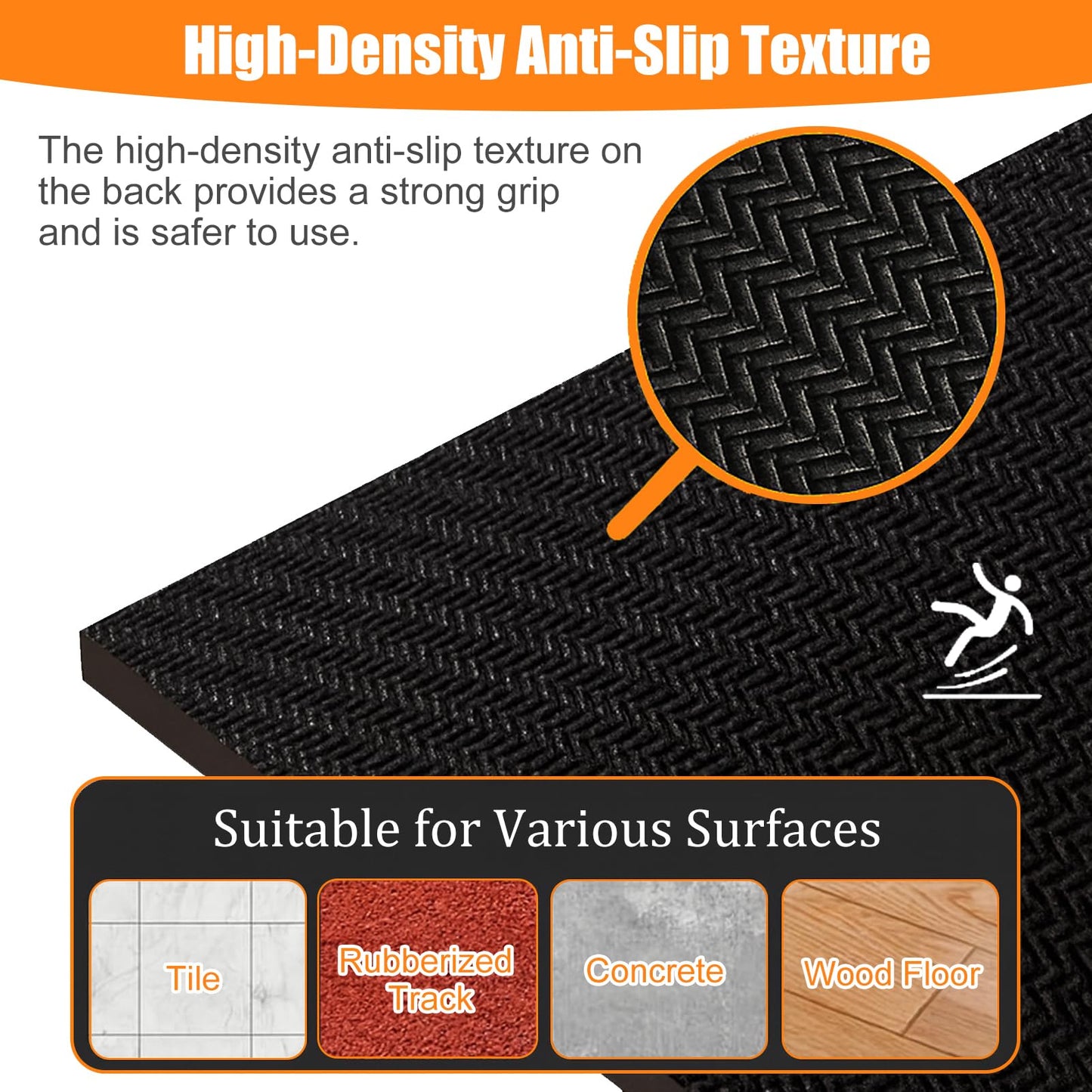 Standing Long Jump Mat, Non Slip Broad Jump Measurement Mat with Storage Bag, Sports Training Mats for Gym, School Athletics & Home Workout