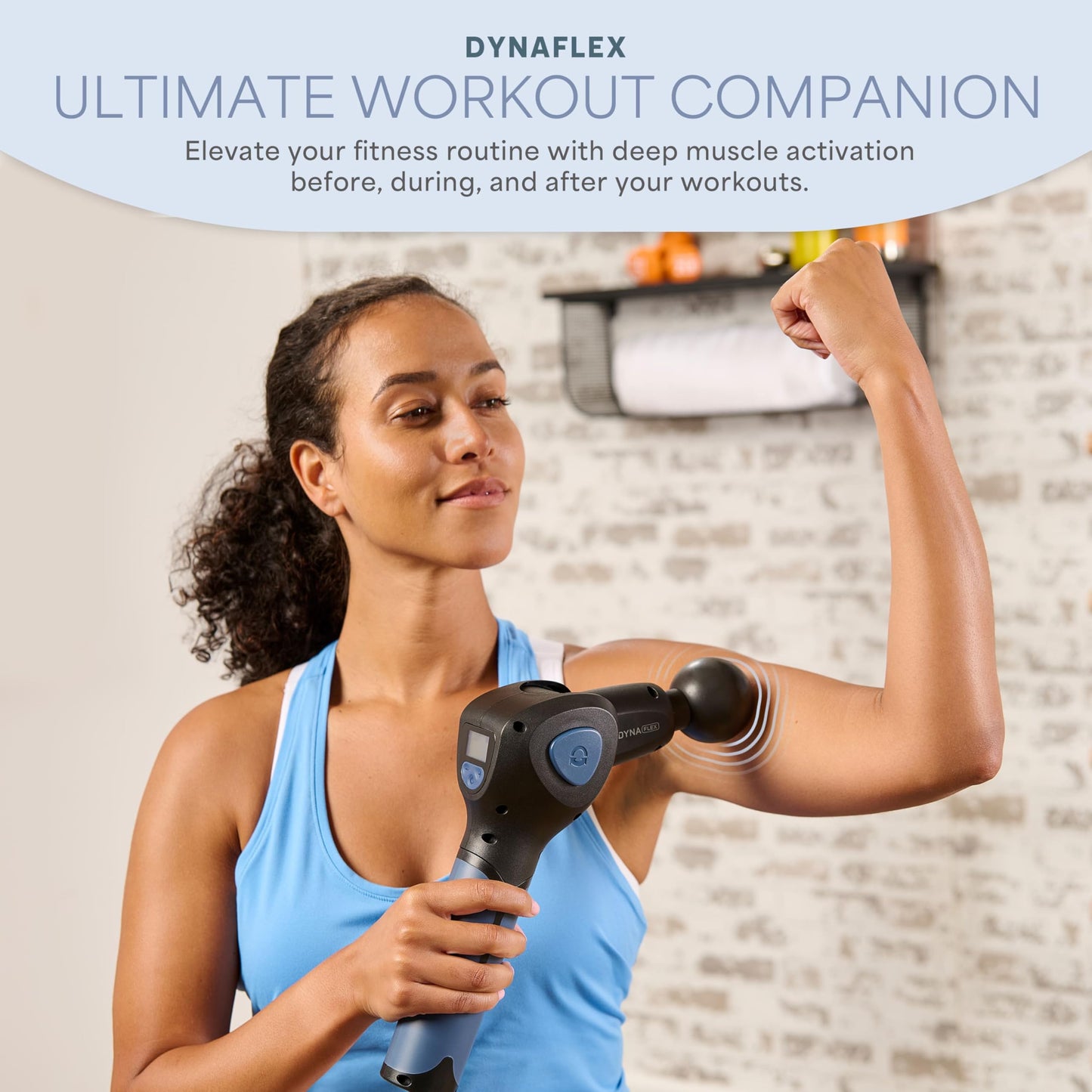 LifePro Dynaflex Percussion Massage Gun Eligible– Deep Tissue Handheld Massager for Athletes – Muscle Recovery Tool for Men & Women – Quiet, Portable with Attachment Heads & Travel Case