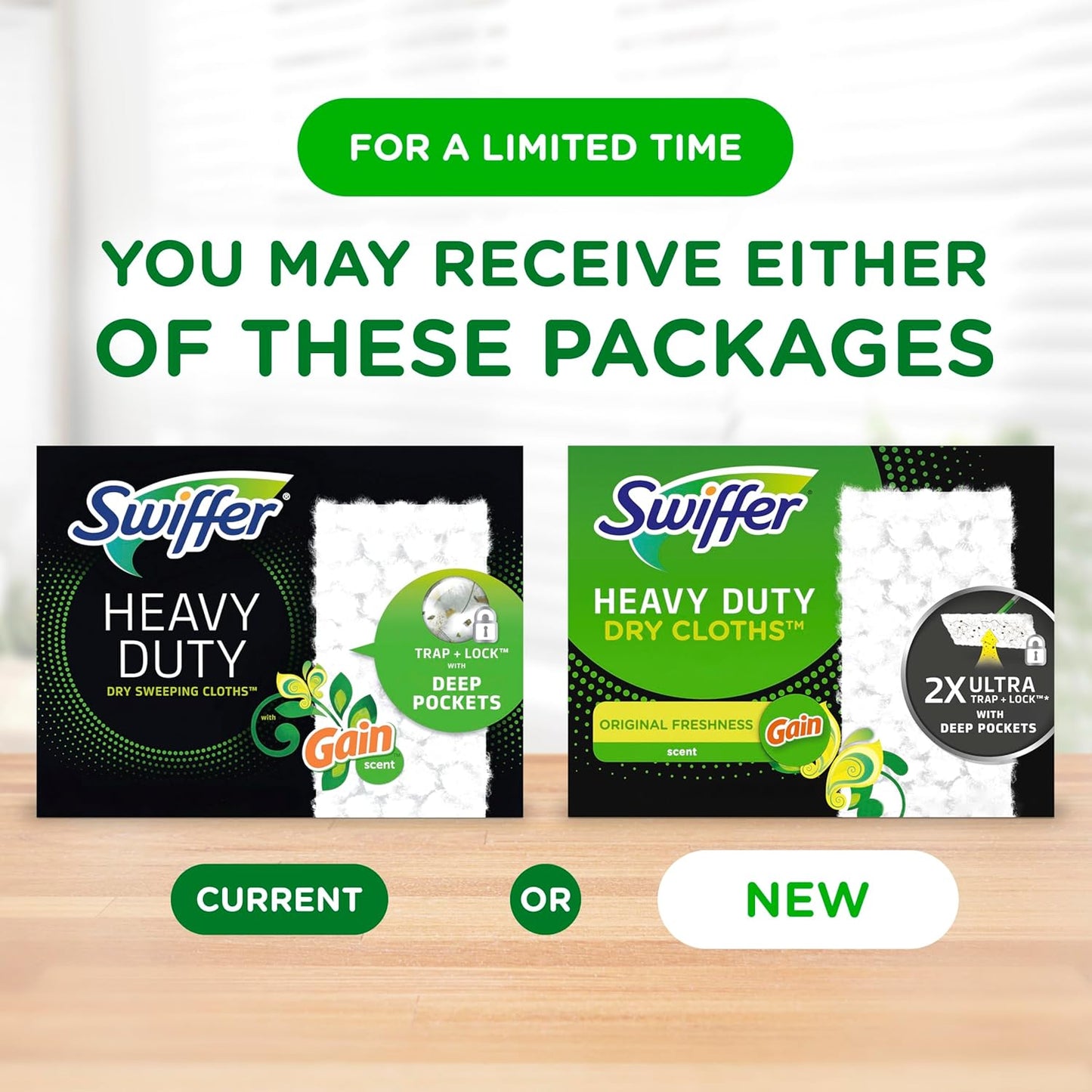 Swiffer Sweep + Mop Dry Pads Refill - Heavy Duty Multi-Surface Floor Cleaner Wipes | 40 Count