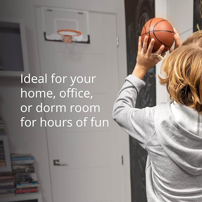 SKLZ Pro Mini Indoor Basketball Hoop - Over The Door ??Portable - Great For Home, Dorms, Offices, and Gifts