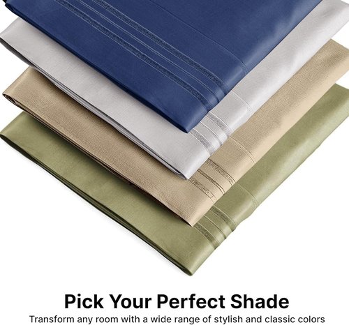 King Pillow Cases by [Brand Name] - Ultra Soft Hotel Quality Covers | Comfy, Wrinkle-Free, 4-Piece Set - Cream