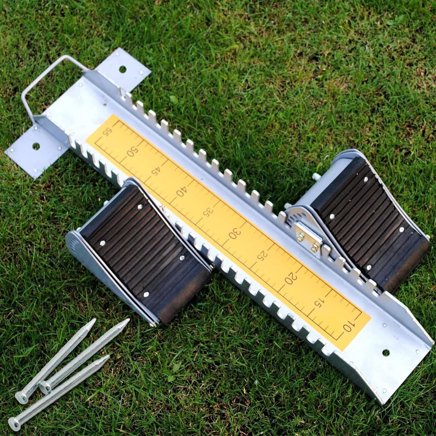 Supvision Lightning Starting Blocks Sprinter Pedals 6 Angle Adjustable Sprinters Track and Field Aluminum Suitable for Plastic Runway CinderTrack 25in Back School Fall Sports Day